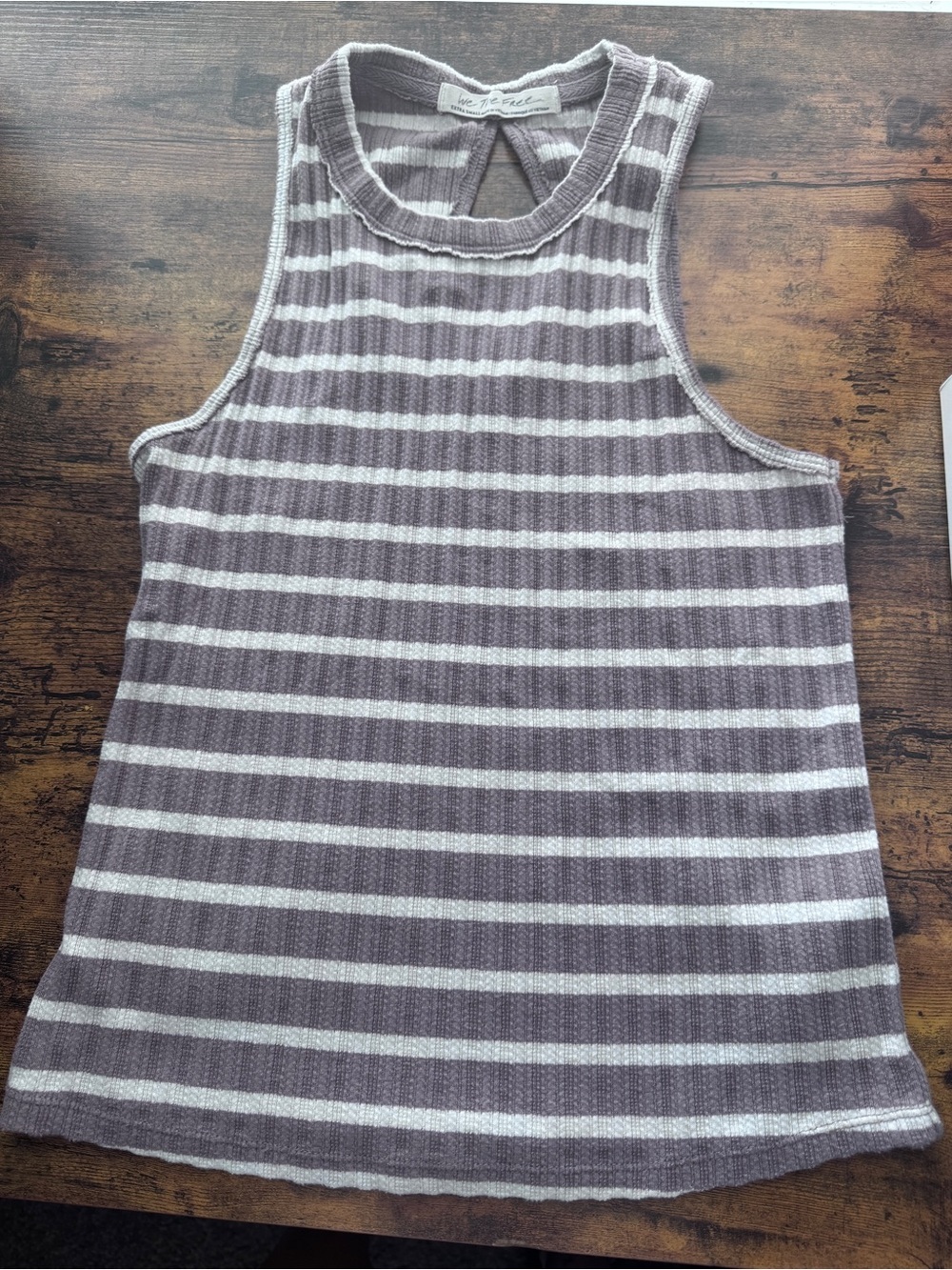 Free People Fired Up tank top Brown & White- XS